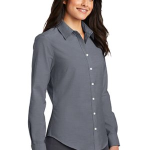 L659 Port Authority® Ladies Short Sleeve SuperPro™ Oxford Shirt